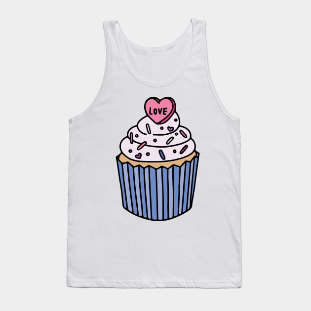 Love and Sprinkles Cupcake Tank Top by murialbezanson